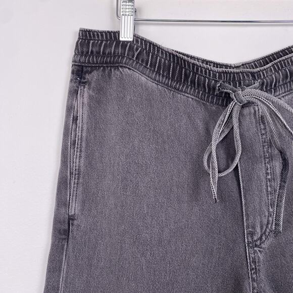 COS Wide-Leg Fluid Denim Pants in Washed Black 4 - Picture 4 of 5